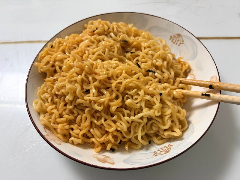 今天煮的火鸡面口感好好