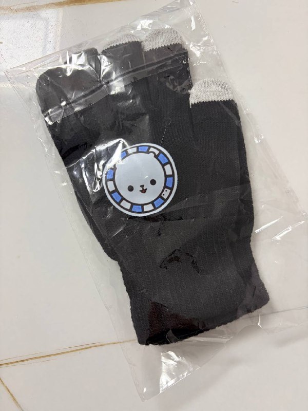 谢谢@小纯  送我的迪拉熊手套，好可爱！